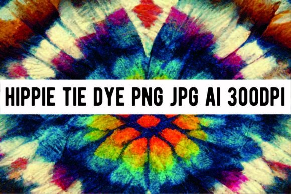 Hippie TIE DYE Background Retro 60s 70s
