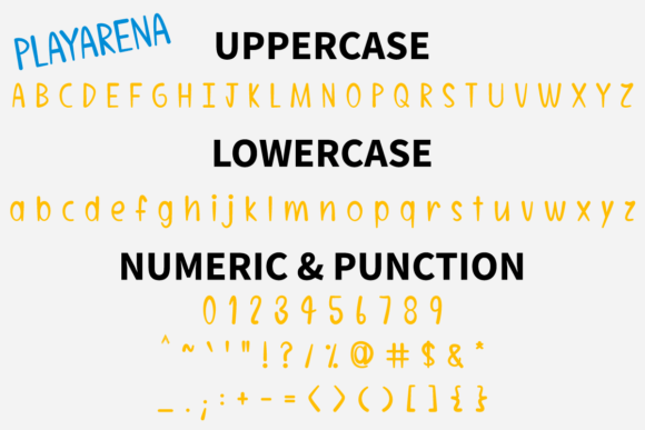 Playarena Font PNG with transparent background - Preview 4