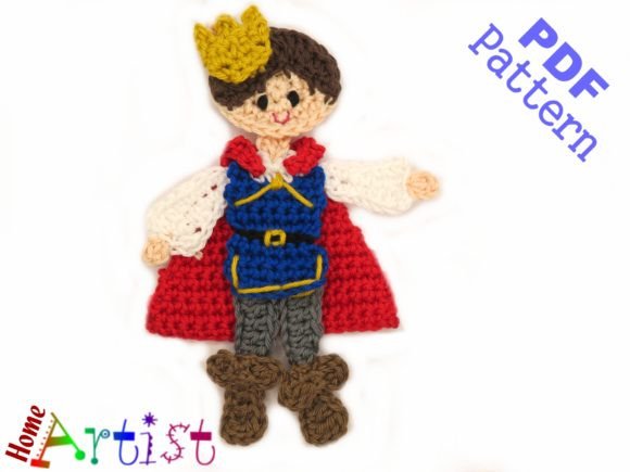 Prince Crochet Pattern Applique