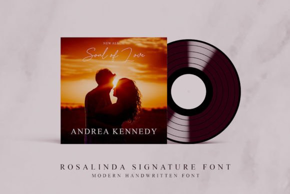 Rosalinda Signature Font PNG with transparent background - Preview 3