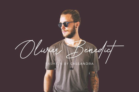 Rosalinda Signature Font PNG with transparent background - Preview 4