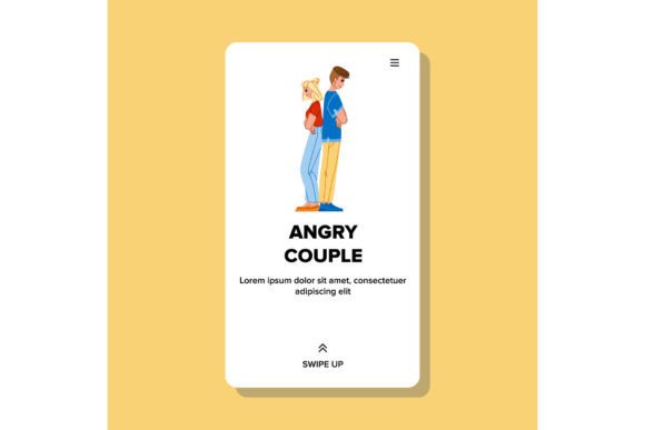 Angry Couple Vector