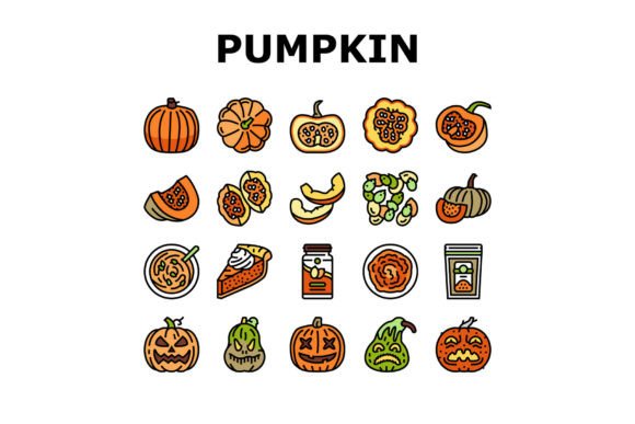 Pumpkin Halloween Autumn Orange Icons