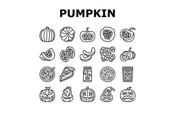 Pumpkin Halloween Autumn Orange Icons