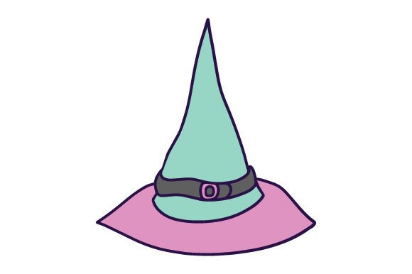 Pastel Goth Witch Hat - Sticker