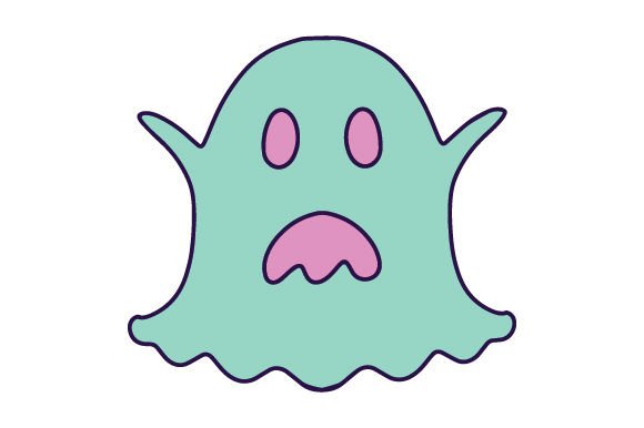Pastel Goth Ghost - Sticker