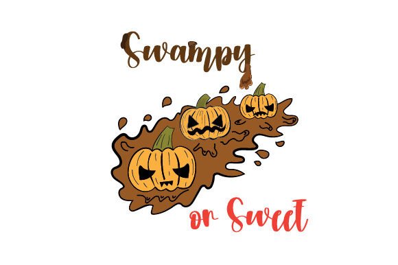 Halloween Pumpkins in Mud
