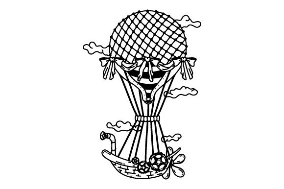 Steampunk Air Balloon SVG Cut file by Creative Fabrica Crafts ...