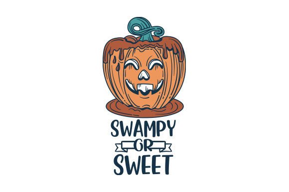 Vintage Style Halloween Pumpkin Laying in Mud