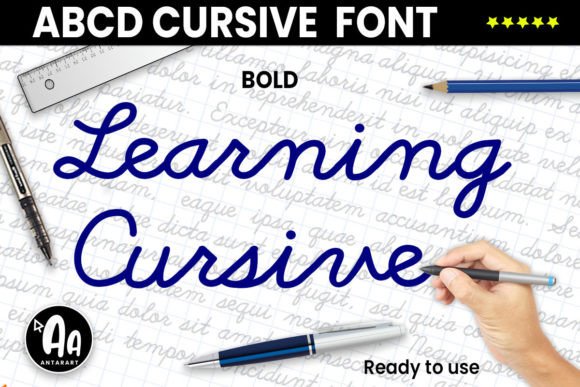 Abcd Cursive Bold