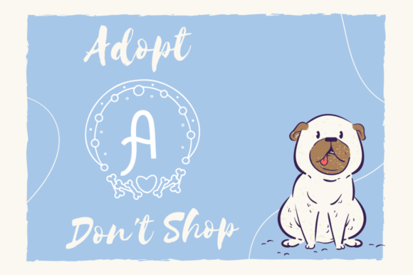 Bonapet Animal Monogram Font - Preview 1