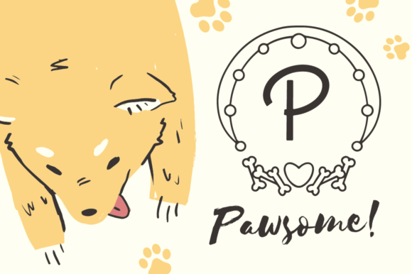 Bonapet Animal Monogram Font - Preview 2