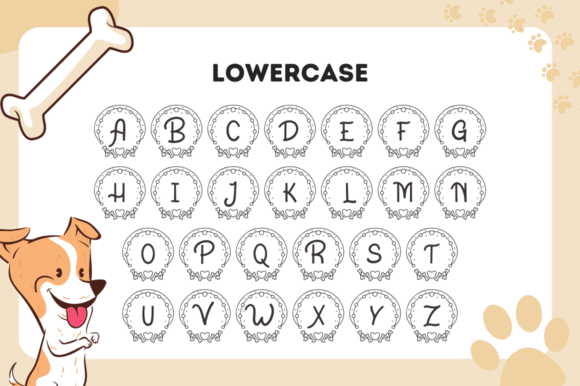 Bonapet Animal Monogram Font - Preview 5