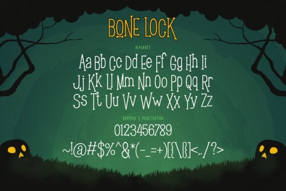 Bone Lock Font - Preview 4