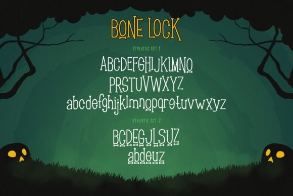 Bone Lock Font - Preview 6
