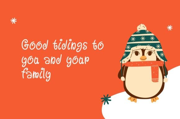 Christmas Brown Font PNG with transparent background - Preview 2