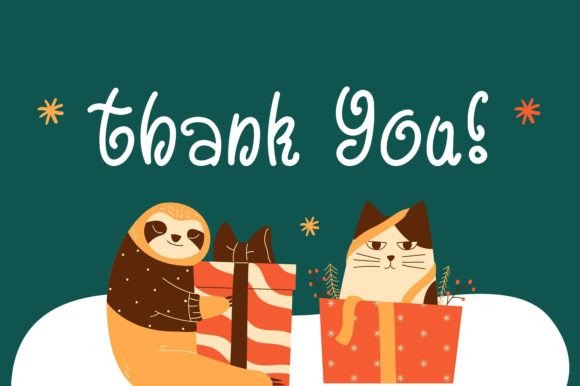 Christmas Brown Font PNG with transparent background - Preview 3