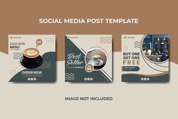 Preview of Coffee Shop Social Media Template coffee shop social media template