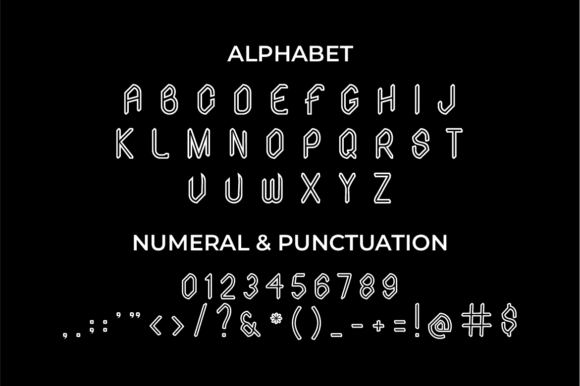 Demith Line Font - Preview 1