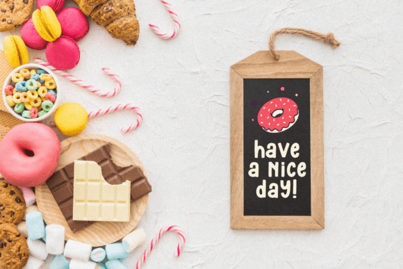 Donuts Snacky Font font preview - 3