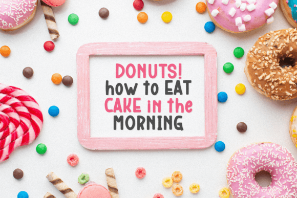 Donuts Snacky Font font preview - 5
