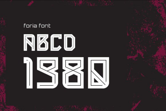 Foria Font PNG with transparent background - Preview 2