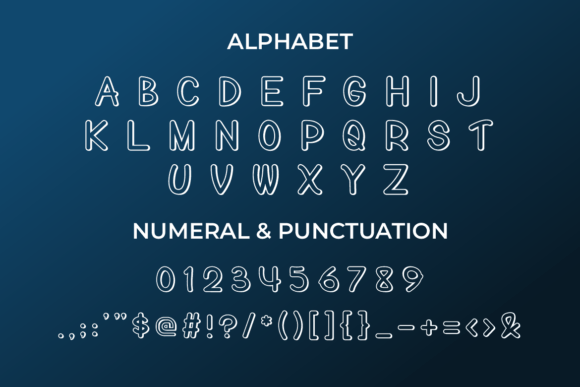 Gluddwep Font - Preview 1