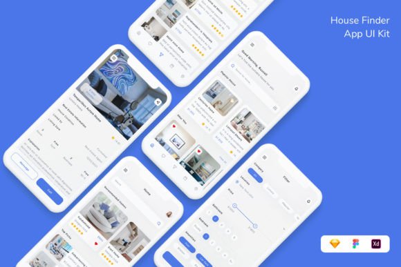 House Layer Visualization Ui Banking Mobile App UI Kit Graphic by betush · Creative Fabrica