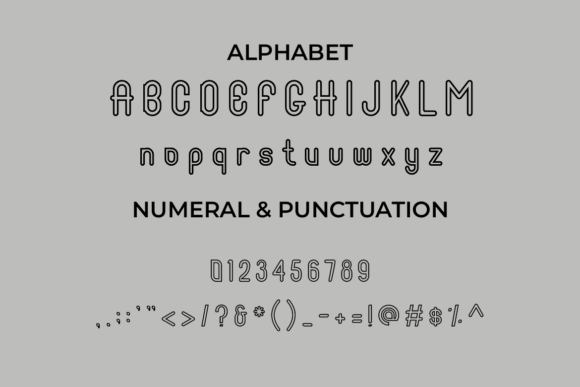Sharmine Line Font font preview - 1