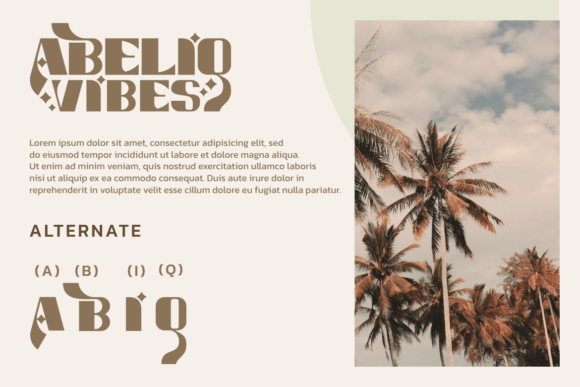 Abeliq Vibes Font - Preview 2