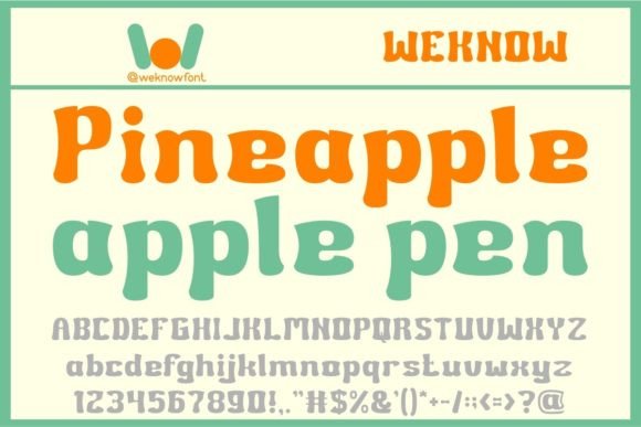 Apple to Apple Font - Preview 1