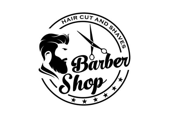 Barbershop Vintage Retro Badge Logo