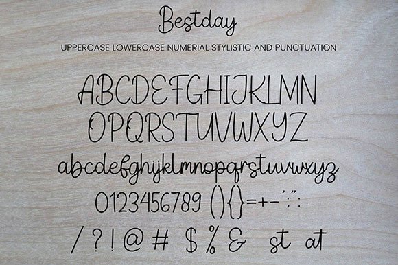Bestday Font - Preview 5