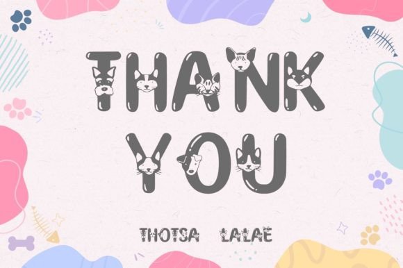 Cat and Dog Font PNG with transparent background - Preview 6