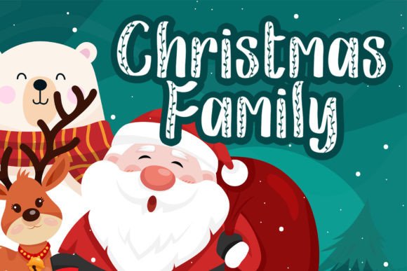 Christmas Leaf Font - Preview 1