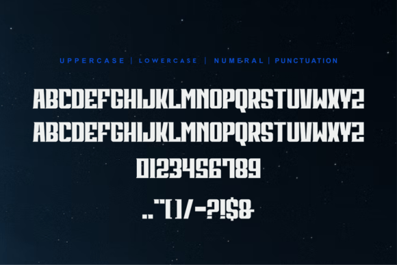 Dark Version Font - Preview 3