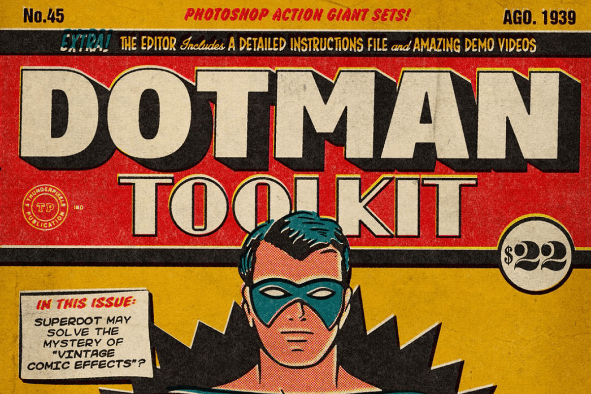 DotMan ToolKit Vintage Comic Effects PS