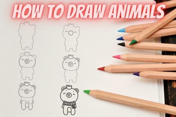 How to Draw Animals Step by Step-Bear