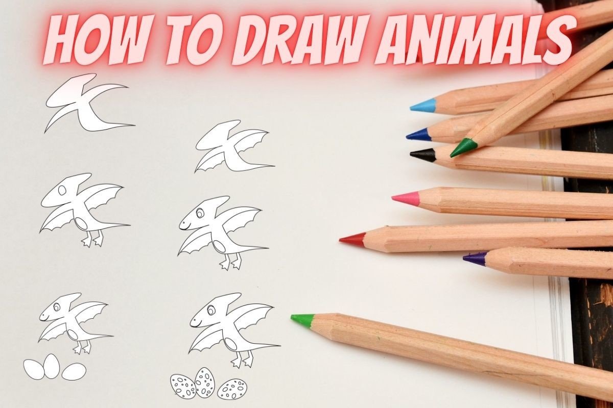 How to Draw Animals Step by Step-Dino