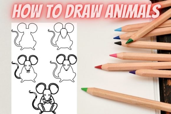 How to Draw Animals Step by Step-Mouse