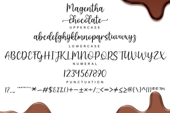Magentha Chocolate Font font preview - 5