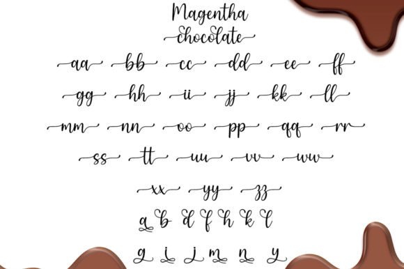 Magentha Chocolate Font font preview - 6