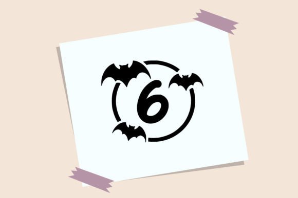 Monogram Circle Bat Font PNG with transparent background - Preview 2
