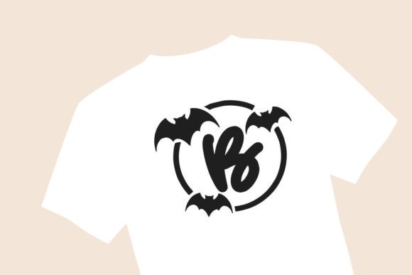 Monogram Circle Bat Font PNG with transparent background - Preview 3