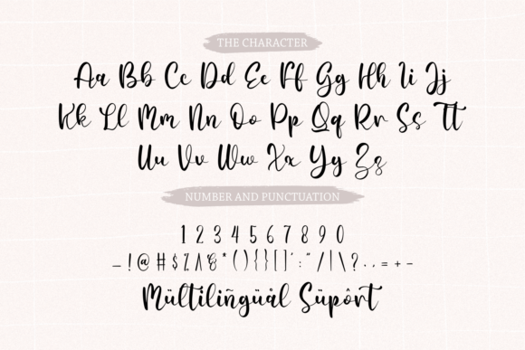 Moon Pretty Font PNG with transparent background - Preview 6