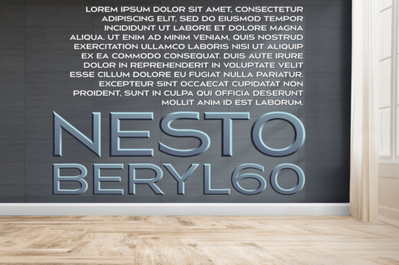 Nesto Beryl Font PNG with transparent background - Preview 1
