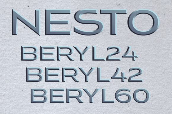 Nesto Beryl Font PNG with transparent background - Preview 2