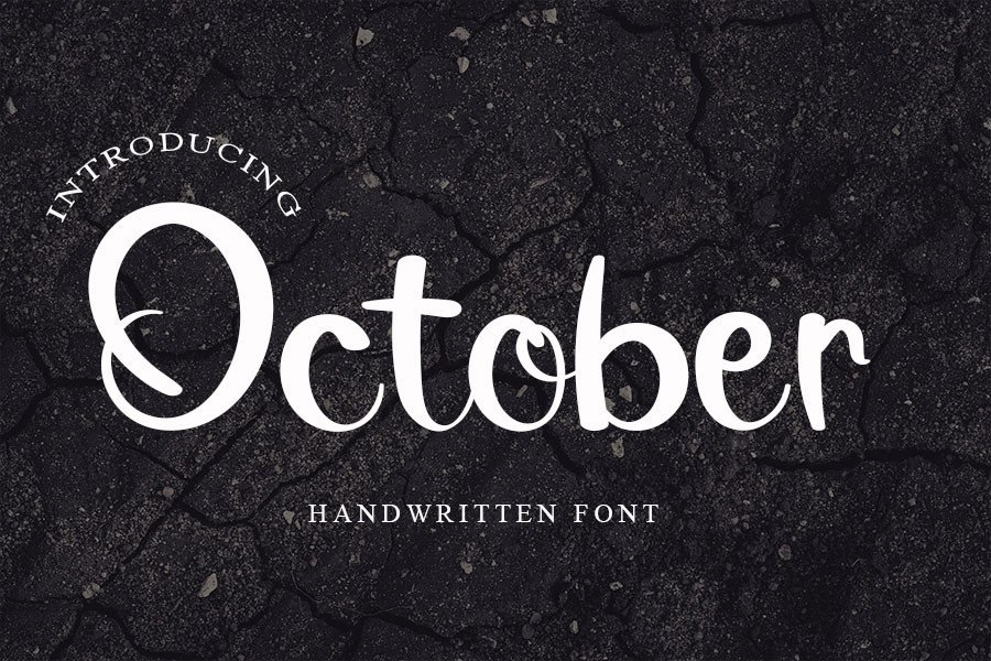 October Font Lettering October Font by ONE DESIGN · Creative Fabrica