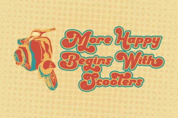 Retro Couture Font PNG with transparent background - Preview 1