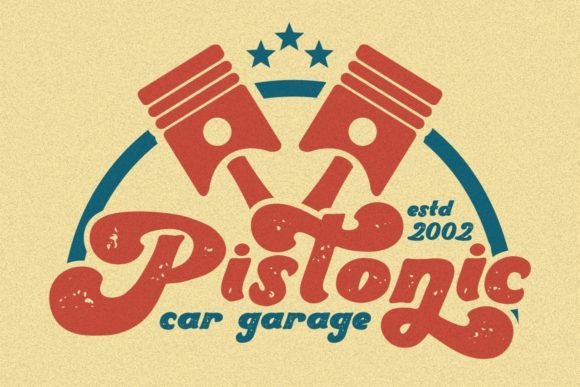 Retro Couture Font PNG with transparent background - Preview 2